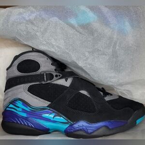 Nike Air Jordan 8 Retro "Aqua" Sz 9.5 Men NIB